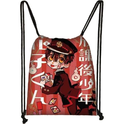 Toilet-Bound Hanako-kun Print Drawstring Bag Boys Girls Storage Bags Teenager Casual Backpack Kids Bookbag Gift