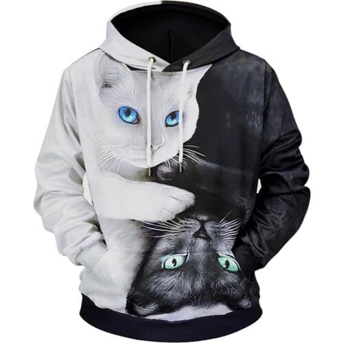 Cartoon Blend hoodies 3D Printed Cat oversize Mens womens Sweatshirt Pullover Long Sleeve B Hooded Sweatshirts Tops sudaderas