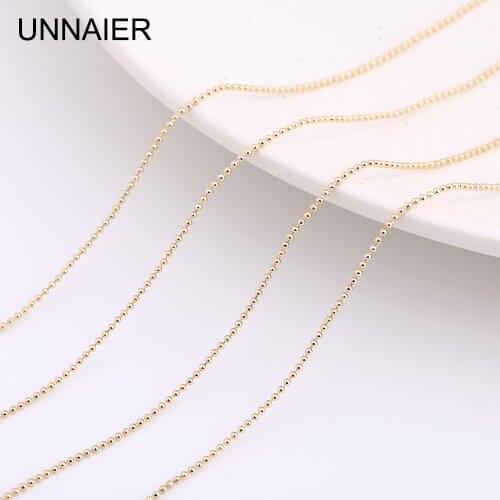 UNNAIER chain diy jewelry homemade material metal chain necklace bracelet handmade accessories bead chain