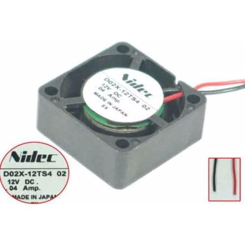 Nidec D02X-12TS4 02 DC 12V 0.04A 25x25x10mm Server Cooling Fan
