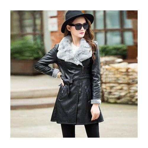 Pu Women Leather Jacket Large size 4XL 2020 New Fashion Autumn Casual Tops Womens black Clothing Outwear Hot LX1335 's