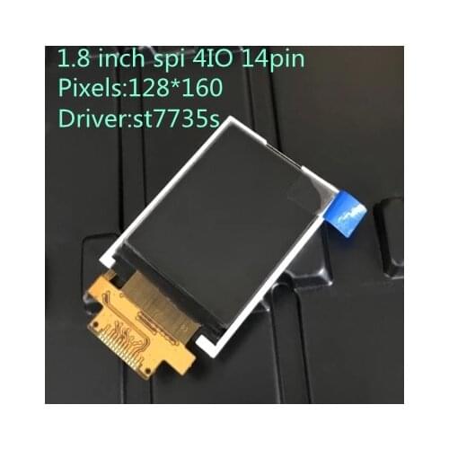 1.77'' 1.8 inch TFT LCD Module LCD Screen SPI serial port 4 IO driver TFT Resolution 128*160 TFT serial interface 14pin st7735s