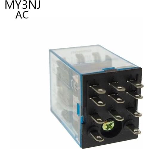 1 PCS Micro Mini Relay HH53P MY3NJ MY3 11-Pin AC12V AC24V AC110V AC220V Coil General Purpose Intermediate Electromagnetic