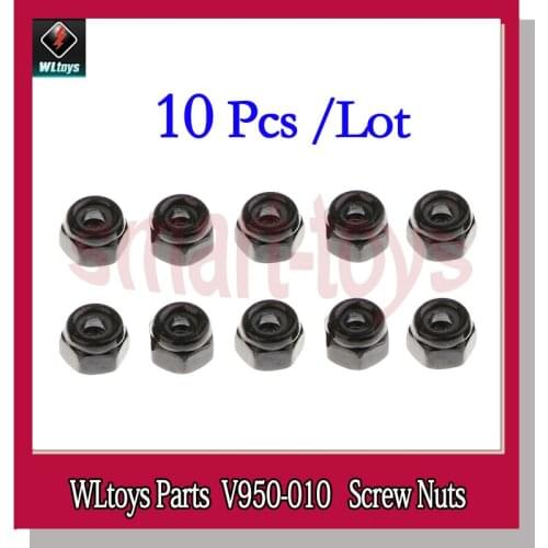 10pcs V950 Screw Nuts V950-010 Nuts for WLtoys V950 6CH RC Helicopter Spare Parts