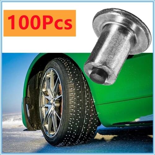 100pc/lot Universal 10*9mm Winter Wheel Lugs Car Tires Studs Screw Snow Spikes Wheel Tyre Snow Chains Studs for Auto Car Truck