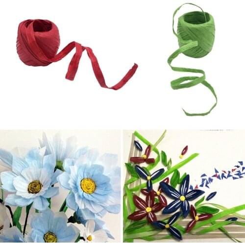 2x Raffia Paper Ribbon Rope Decoration Scrapbooking Cords Packing Crafts LOT