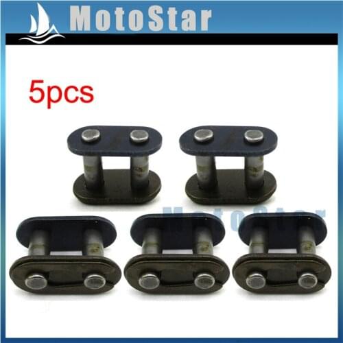 5pcs T8F Chain Spare Master Link For 2 Stroke 43cc 47cc 49cc Dirt Super Motorcycle Mini ATV Quad 4 Wheeler Pocket Bike