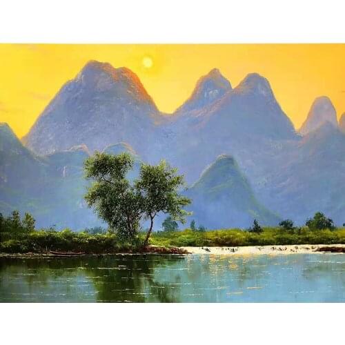 5d Diamond Painting Full Round/Square Landscape Mosaic DIY Diamond Embroidery Cross Stitch Sticker Home Decor