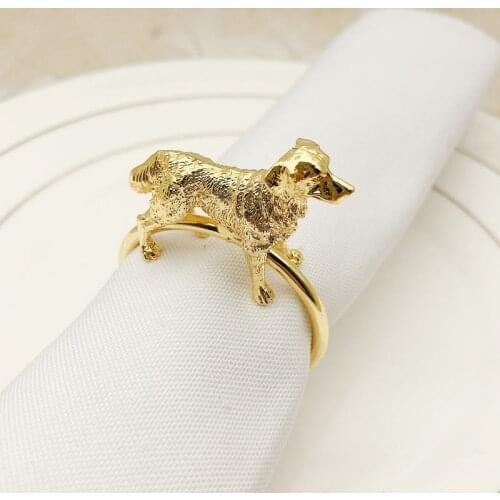 8pcs/lot New animal napkin ring Christmas metal napkin buckle suitable for holiday party desktop decoration napkin ring