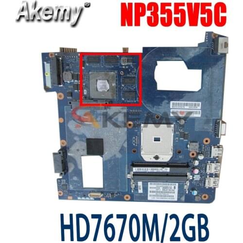 Akemy For SAMSUNG NP355V5C 355V5C Laptop Motherboard QMLE4 LA-8863P HD7670M/2GB Full Tested