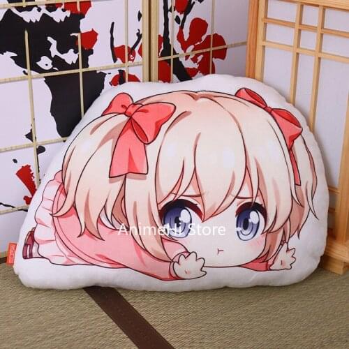 Anime If Its for My Daughter I'd Even Defeat a Demon Lord Latina Figure Pillow Cosplay Toy Soft Plush Doll Double Sided Gift