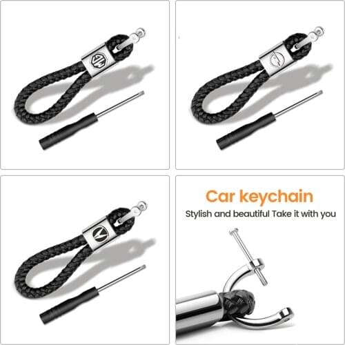 3D Metal Alloy Leather Car Styling Keychain Key Rings For Chevrolet Captiva Colorado Cruze Spark Malibu Trax Aveo Accessories