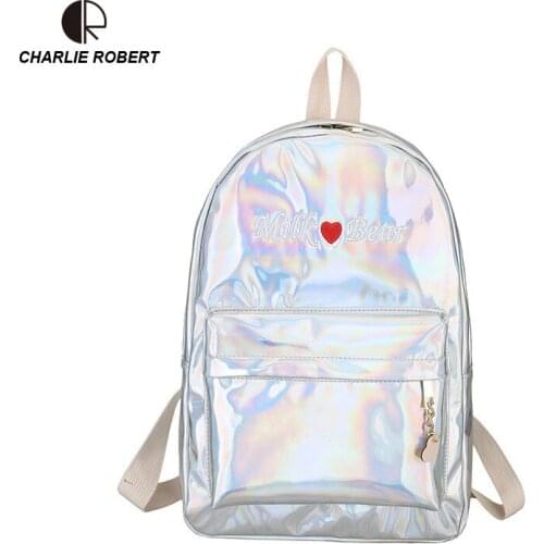 CHARLIE ROBERT Women's Patent Leather Backpacks