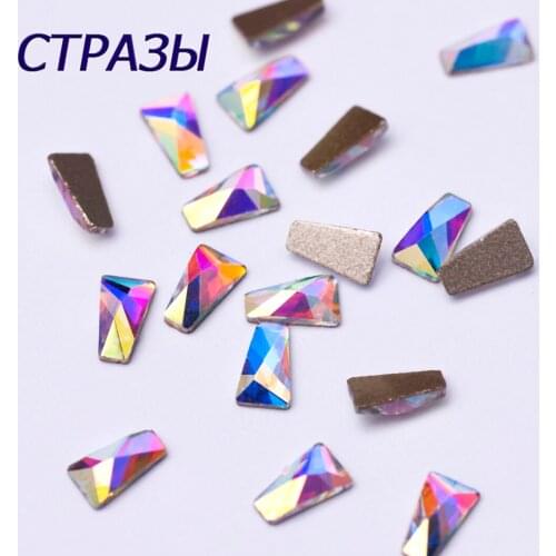 CTPA3bI Wing 20PCS 3x6mm Size Flatback Crystal Clear AB No Hotfix Crystal For NOHF Strass Nail Art Decorations Rhinestone