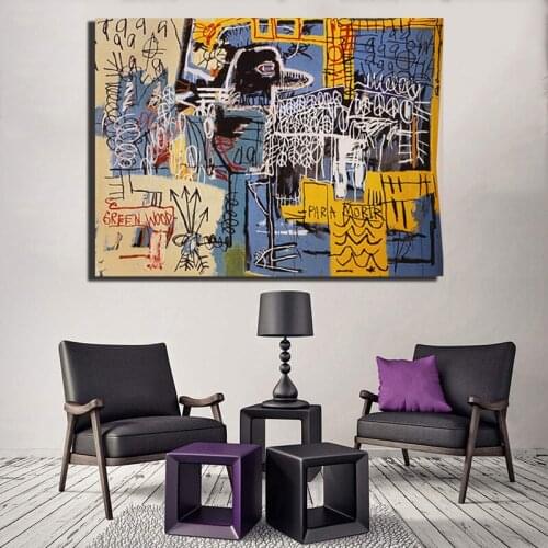 Bird on money by Jean Michel Canvas Posters Prints Wall Art Painting Decorative Picture Modern Home Decoration Accessories