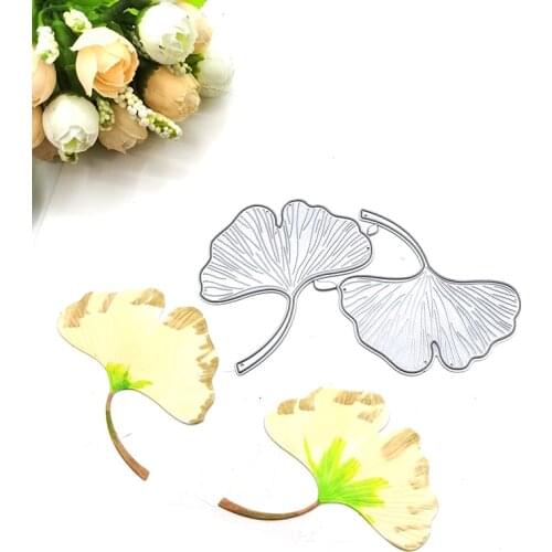 Julyarts Ginkgo Biloba Leaves Metal Cutting Dies New 2021 Scrapbook Album Stencil Scrapbooking Photo Album Card Paper Embossing