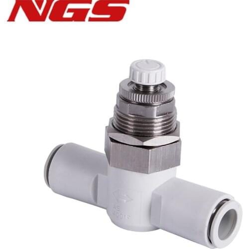 Throttle Valve AS1001F/AS2001F/AS3001F/AS4001F-04/06/08/10/12-3 Diaphragm Mounted Speed Control Valve Pipe Joint Connector