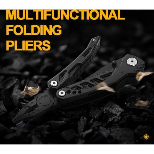 Multitools Folding Plier EDC Scissors Camping Fishing Multi Tools Plier Screwdriver Bits Multifunctional Tool Knife Survival