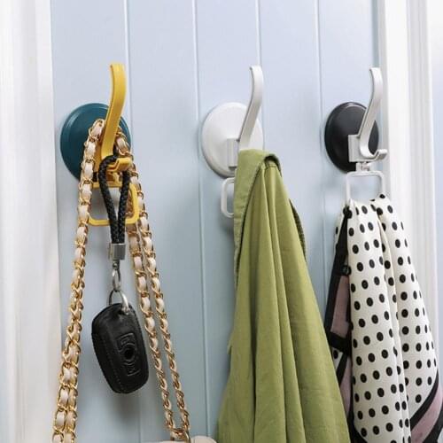 Wall Hook Self-adhesive Reusable ABS Bath Accessories Door Hanger for Bathroom