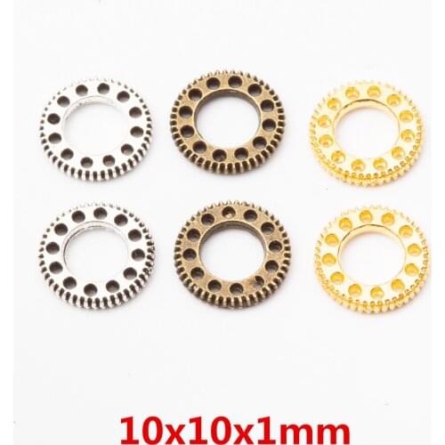 New 130 pcs Zinc alloy Steampunk Gear pendant DIY charm Fashion Bracelet Necklace Jewelry Accessories 5863
