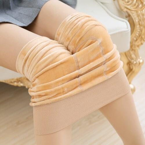 2017 autumn winter womens warm pants With the development of Gaomichao soft velvet Leggings Pants foot thick holes