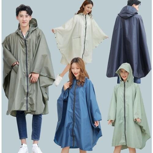 Big Size Cloak Raincoat Breathable Women Long Raincoat Lightweight Rain Coat Poncho Ladies Waterproof Adults Raincoats
