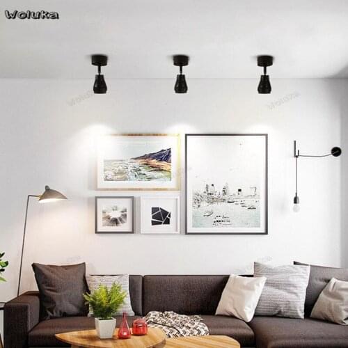 Led free hole single lamp ceiling downlight living room wine cabinet track light background wall spotlight CD50 W07