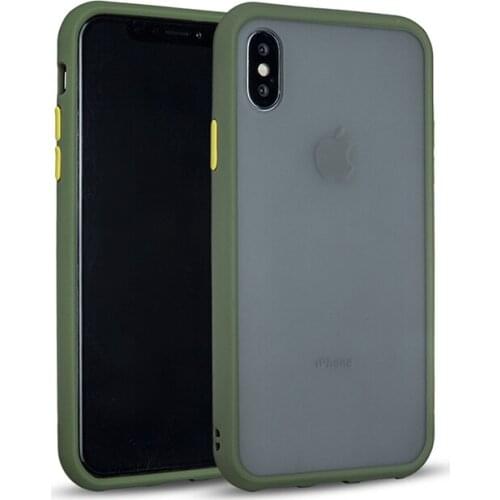 Luxury Contrast Color Frame Matte Phone Case For iPhone 11 Pro X XS XR Max 8 7 6 6S Plus Hard PC Anti-Fall Shockproof Cover