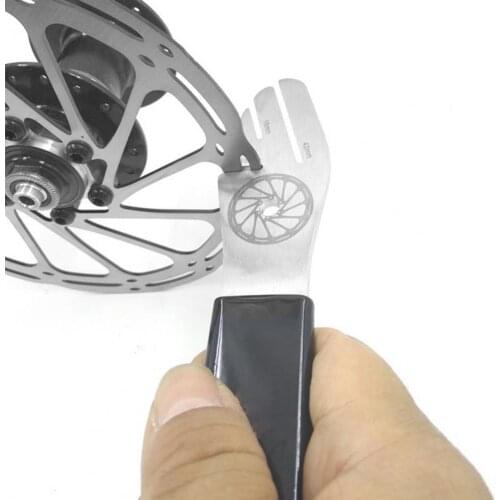 Cycling Bicycle Repaire Wrench Bicycle Bike Disc Brake Rotor Alignment Truing Fork Stainless Steel Wrench Maintenance Tool