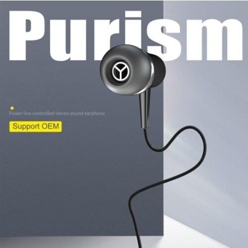 Bass Earphones In Ear Wired Handsfree Sport Headset With Microphone 3.5mm Universal Music Player Earbuds For MP3 MP4 Smartphone