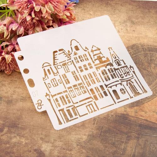 House DIY Layering Stencils Wall Painting Scrapbooking New Design Coloring Embossing Crafts Album Decoration Paper Card Template