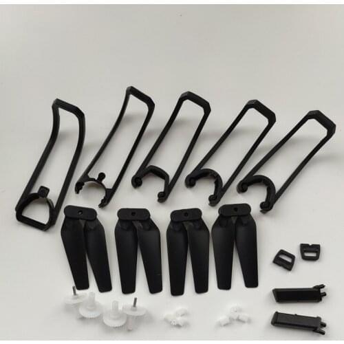 RC Quadcopter Spare Parts Propeller Blades Landing Gear Propeller Guard Protection Cover Set For E58 JY019 Drone