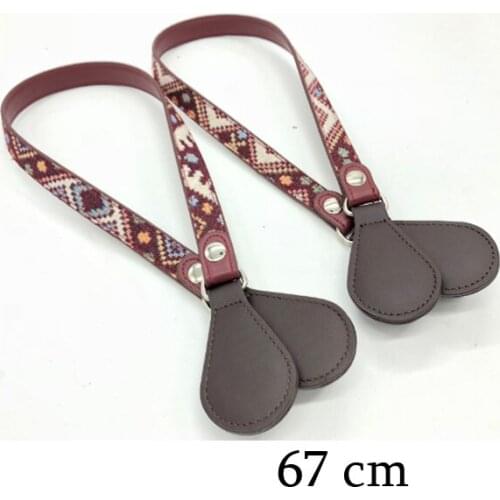 1 pair winered bag handles for obag