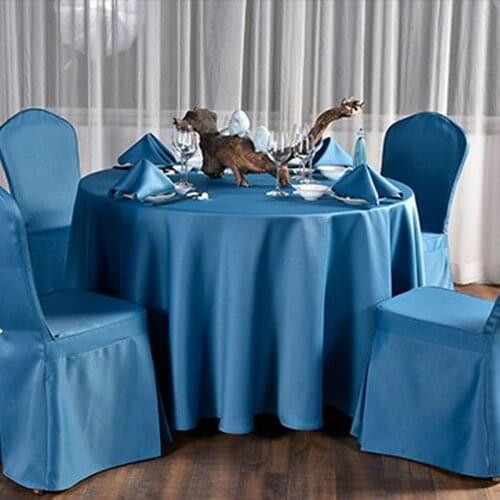 10pc/Lot Wedding Party shinny Polyester Charmeuse Damask Tablecloth Gold Round Banquet Tablecloths Table Cloth