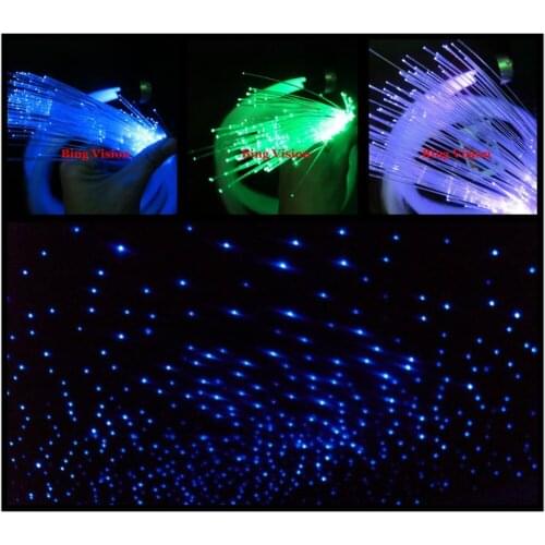 5m 4 sizes of fiber 210PCS PMMA fiber optic star ceiling kit lighting,LED RGB light source, 0.75mm 1.0mm 1.5mm,2.0mm fiber