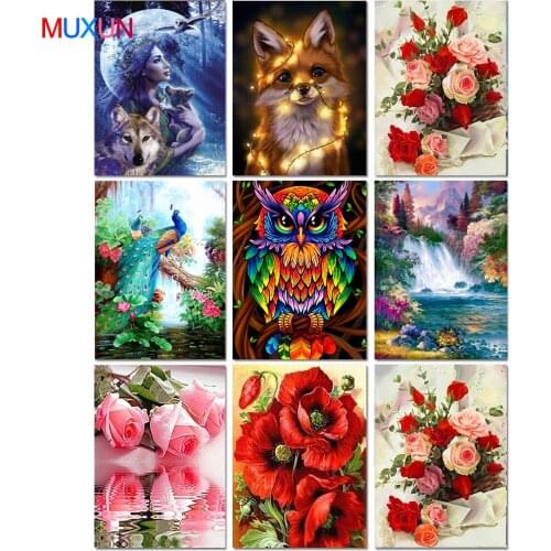 5D Diamond Painting Home Animal Landscape Character Cross Ctitch Kit Wall Stick Full Drilling Embroidery Diamond Painting Rp496