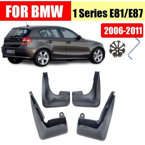 For BMW 1-Series E81 E87 Mudguards Fender BMW 120i Mud flap splash Guard Fenders car accessories Styline Front Rear 4 pcs