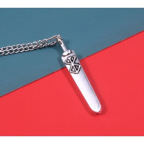 Anime Berserk Behelit Guts Brand of Sacrifice Dragonslayer Sword Alloy Metal Pendant Necklace Chain Jewelry Accessories