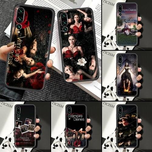 The Vampire Diaries Phone Case For Huawei P Mate P10 P20 P30 P40 10 20 Smart Z Pro Lite black 3D hoesjes luxury Etui soft