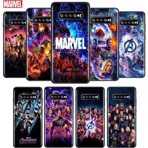 Marvel The Avengers For Samsung Galaxy Note 20 10 9 8 S21 S10 S10E S9 S8 S7 Ultra Lite Plus Pro Black Soft 5G Phone Case