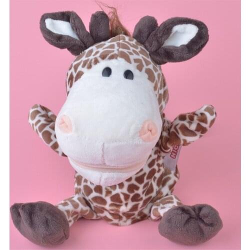 Animal Children Hand Puppet Toy Cartoon Cute Plush Elephant Turtle Giraffe Puppet Toy Hand Doll Storytelling Education Toy Gifts