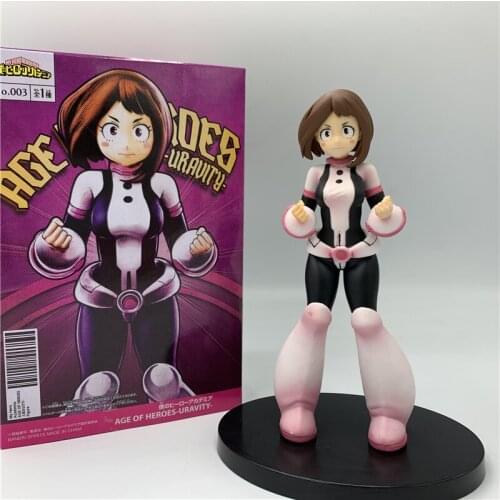 Anime My Hero Academia Figure Ochaco Uraraka PVC Age of Heroes Figurine Midoriya Deku Bakugou Katsuki Action Vol.4 Collect Model