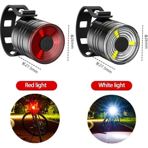 MTB Bicycle Lighting Alloy Helmet Taillight Bike Light Waterproof Bike LED Headlight Night Cycling Flashlight Bike Accessories
