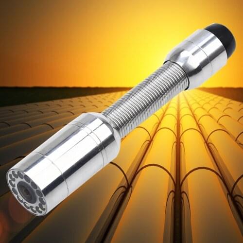 23MM Stainless Steel Industrial Pipeline Endoscope Camera Head only fits TP9000 TP9200 TP9300 With 12Pcs White LED Lights