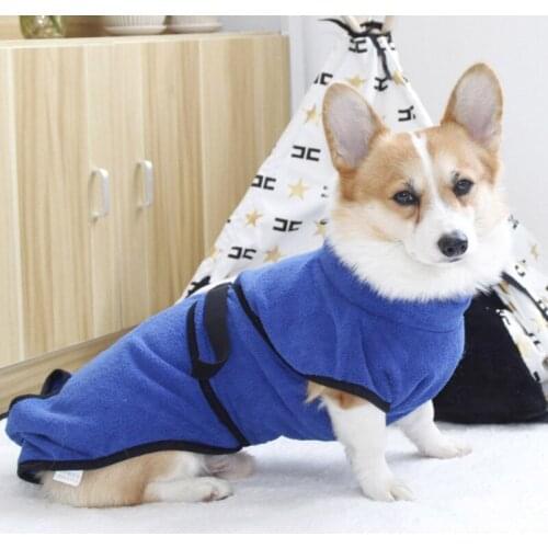 Dog Bathrobe Pajamas Drying Towel Microfiber Quickly Absorbing Water Bath Towel Pet Bath Towel Grooming Pet Product