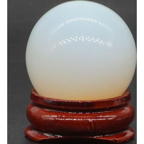 Nice Opalite Stone Ball Mineral Quartz Sphere Hand Massage Crystal Ball Healing Feng Shui Home Decor Accessory 30mm