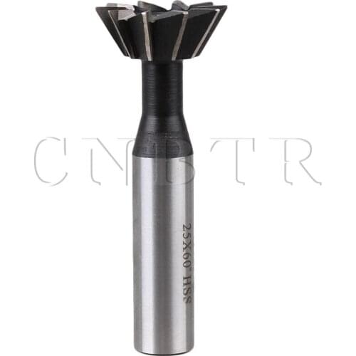 CNBTR 67mm x 25mm 60 Degree Dovetail Cutter End Milling Cutter 10 Flutes with 12mm Straight Shank