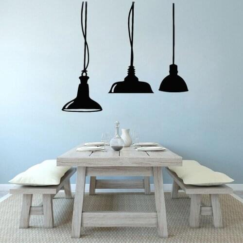 Kitchen Chandelier Wall Decal Chandelier restaurant Wall Decor Vinyl waterproof Chandelier Wall Sticker Livingroom Decals HY1027