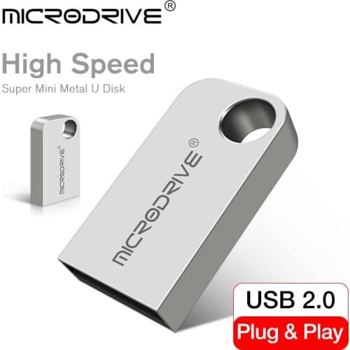 Mini tiny 32GB pendrive metal USB flash drive 16GB 32GB 64GB 128GB 256GB pen drive USB2.0 tiny memory stick U Disk cle usb