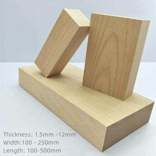 Natural Genuine East Europe Beech Wood Block Strip Panel for DIY Handcraft Material